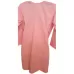 Peach Double Shade Cotton Round Neck hand embroidered lucknowi chikankari short Kurti Top, Size L(40)