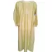 Pista Green Double Shade Chanderi Silk Round Neck hand embroidered lucknowi chikankari Straight Kurta, Size XXL(44)
